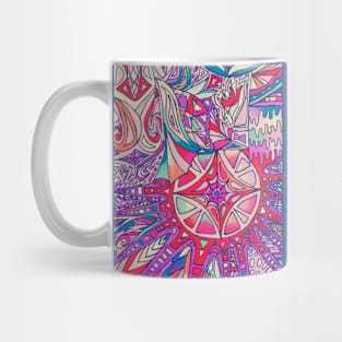 Sky Color Doodle Mug